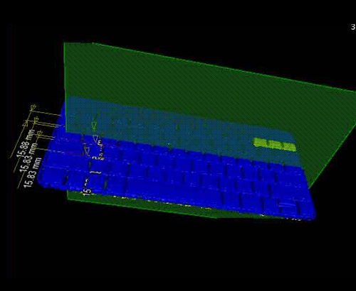 電腦鍵盤產品缺陷檢測-三維檢測
